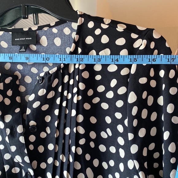 Long sleeve Dot Print Dress - Picture 7 of 7